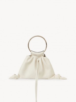 Chloe Arlène Pouch Mini Çanta Beyaz Siyah | CHE-SR13739