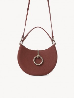 Chloe Arlène Small Hobo Çapraz Askılı Çanta Kahverengi | CHE-SR13604