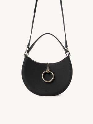 Chloe Arlène Small Hobo Çapraz Askılı Çanta Siyah | CHE-SR13605