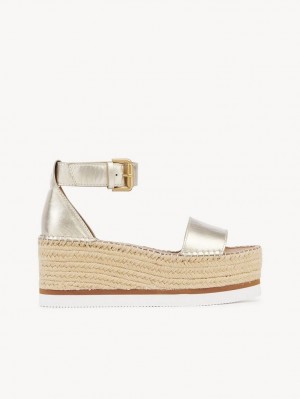 Chloe Glyn Platform Sandalet Gümüş | CHE-SR14835