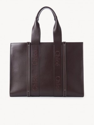 Chloe Large Woody Tote Çanta Koyu | CHE-SR13347