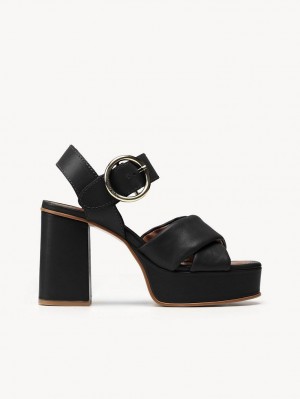 Chloe Lyna High-heel Sandalet Siyah | CHE-SR14812