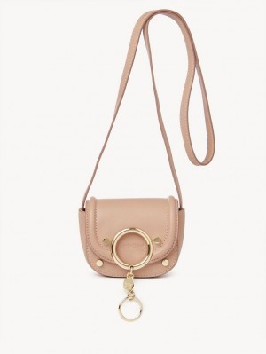 Chloe Mara Micro Omuz Çantası Kahve Pembe | CHE-SR14606