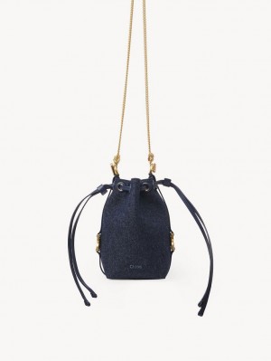 Chloe Marcie Bucket Mini Çanta Mavi | CHE-SR13715