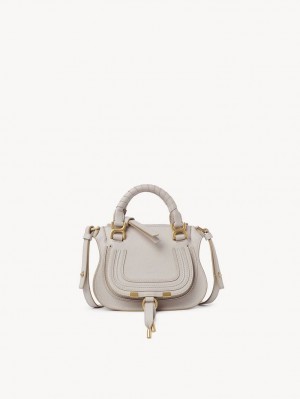 Chloe Marcie Double Carry Mini Çanta Gri | CHE-SR13714