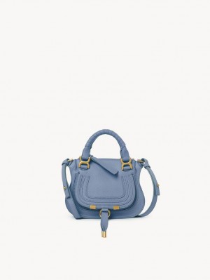 Chloe Marcie Double Carry Mini Çanta Koyu Mavi | CHE-SR13724