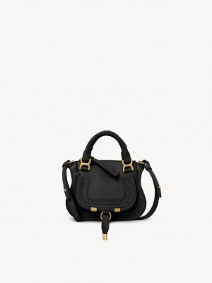 Chloe Marcie Double Carry Mini Çanta Siyah | CHE-SR13713