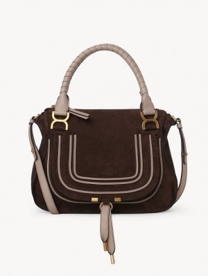 Chloe Marcie Double Carry Çapraz Askılı Çanta Kahverengi | CHE-SR13505