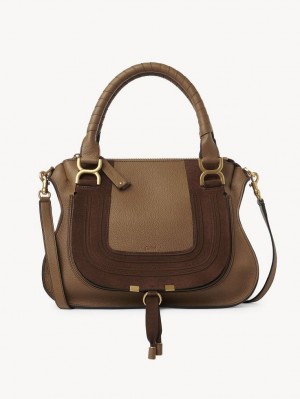 Chloe Marcie Double Carry Çapraz Askılı Çanta Bej Rengi | CHE-SR13600