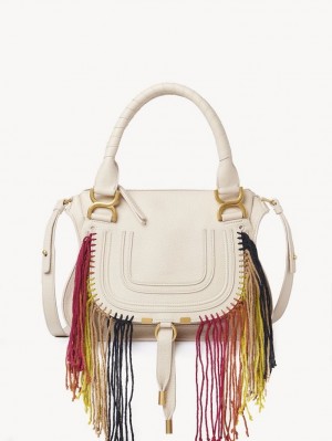 Chloe Marcie Small Double Carry Çapraz Askılı Çanta Bej Rengi | CHE-SR13473