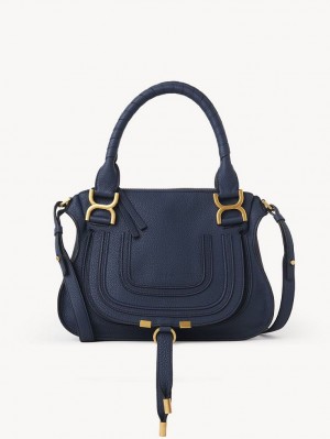 Chloe Marcie Small Double Carry Çapraz Askılı Çanta Lacivert | CHE-SR13484