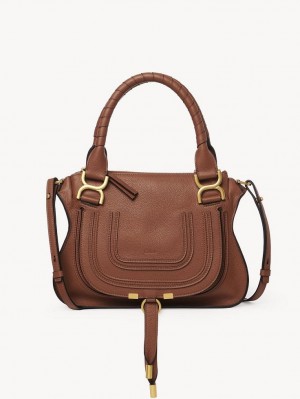 Chloe Marcie Small Double Carry Çapraz Askılı Çanta Kahverengi | CHE-SR13620