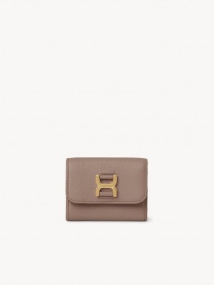 Chloe Marcie Small Tri-fold Küçük Cüzdan Kahverengi | CHE-SR14296