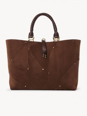 Chloe Marcie Tote Çanta Kahverengi | CHE-SR13344