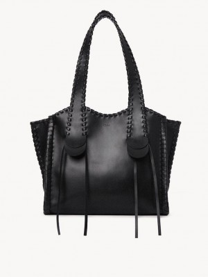 Chloe Medium Mony Tote Çanta Siyah | CHE-SR13378