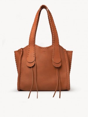 Chloe Medium Mony Tote Çanta Turuncu | CHE-SR13308