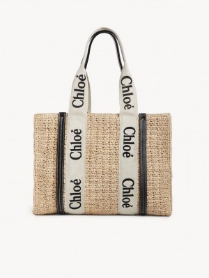 Chloe Medium Woody Tote Çanta Kahverengi | CHE-SR13368