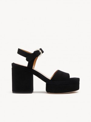 Chloe Odina High-heel Sandalet Siyah | CHE-SR14173