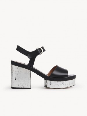 Chloe Odina High-heel Sandalet Siyah | CHE-SR14180