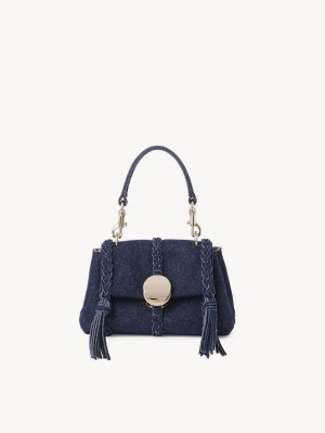 Chloe Penelope Soft Shoulder Mini Çanta Mavi | CHE-SR13705