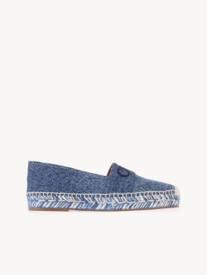 Chloe Piia Düz Espadril Mavi | CHE-SR14153