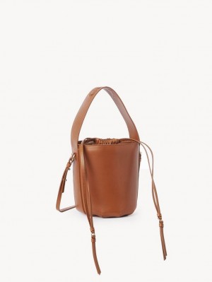 Chloe Sense Bucket Omuz Çantası Kahverengi | CHE-SR13417