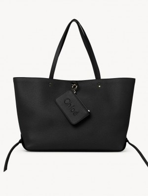 Chloe Sense Medium East-west Tote Çanta Siyah | CHE-SR13327