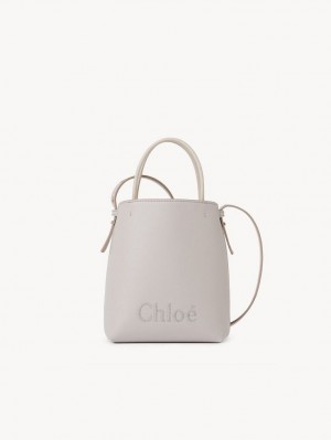 Chloe Sense Micro Omuz Çantası Gri | CHE-SR13405