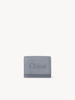 Chloe Sense Mini Tri-fold Küçük Cüzdan Mavi | CHE-SR14275