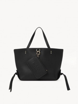 Chloe Sense Small East-west Tote Çanta Siyah | CHE-SR13357