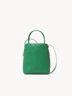 Chloe Sense Tote Mini Çanta Yeşil | CHE-SR13732