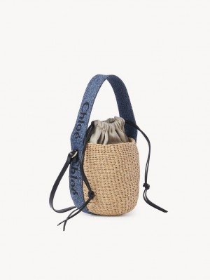 Chloe Small Woody Basket Çapraz Askılı Çanta Mavi | CHE-SR13608