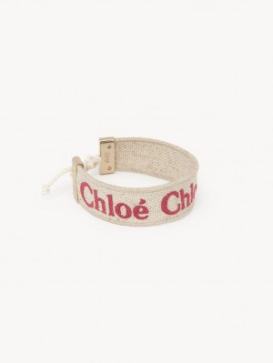 Chloe Woody Bilezik Bej Rengi Pembe | CHE-SR14445