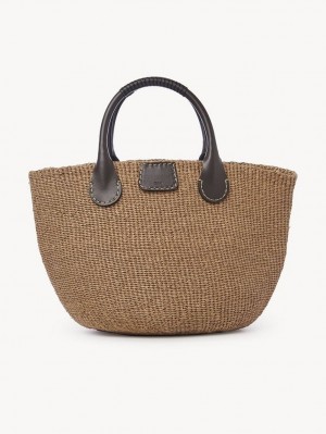 Chloe X Eres Palma Large Basket Tote Çanta Kahverengi | CHE-SR13336