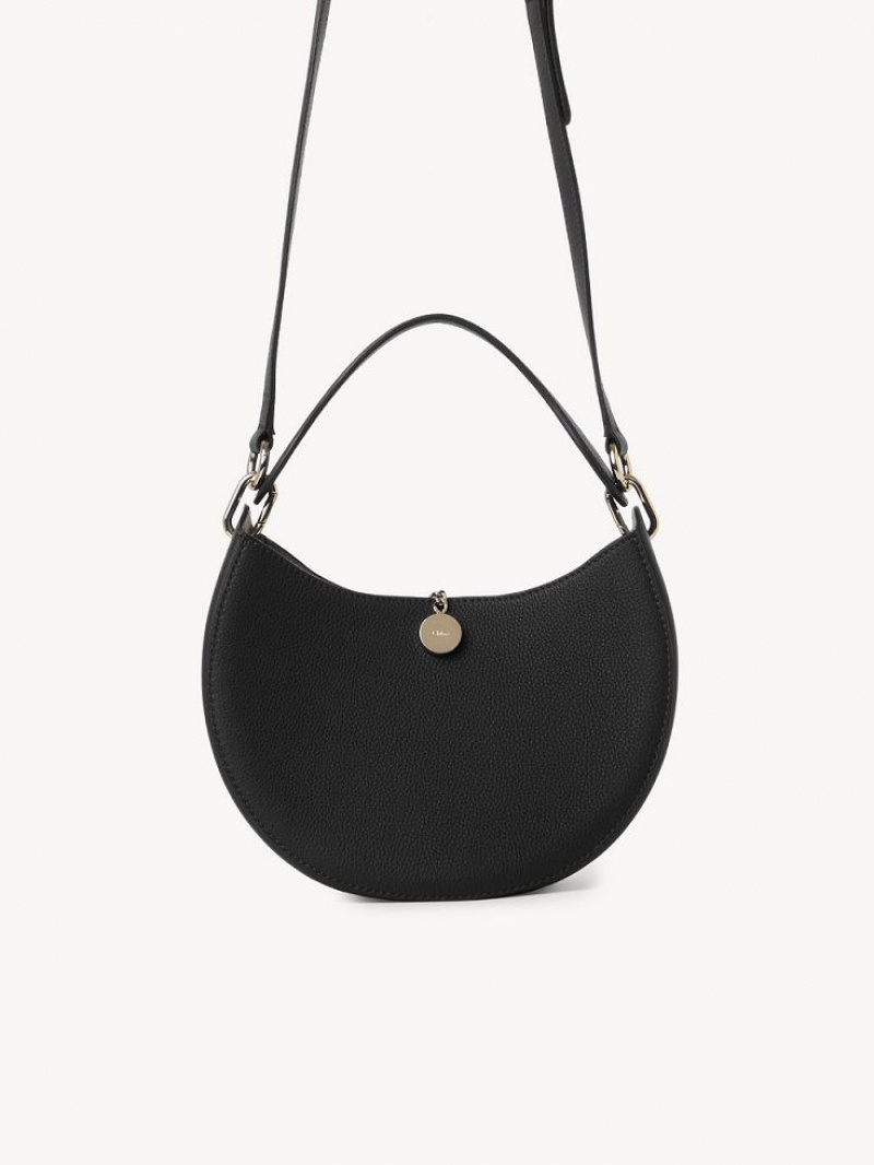 Chloe Arlène Small Hobo Çapraz Askılı Çanta Siyah | CHE-SR13605