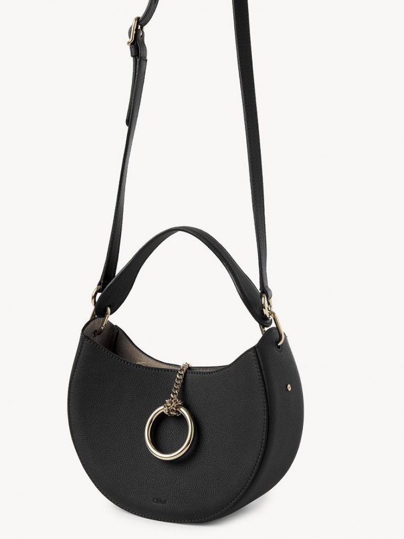 Chloe Arlène Small Hobo Çapraz Askılı Çanta Siyah | CHE-SR13605