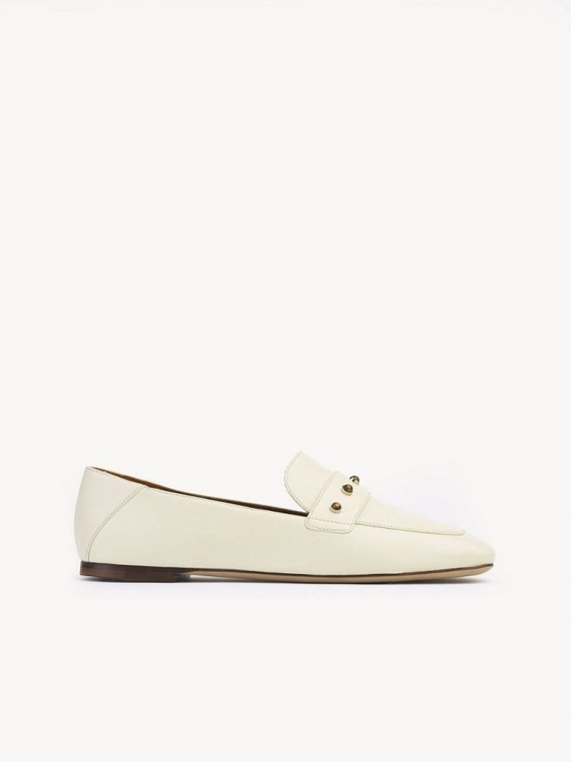 Chloe Aurna Low-heel Loafer Beyaz | CHE-SR14247