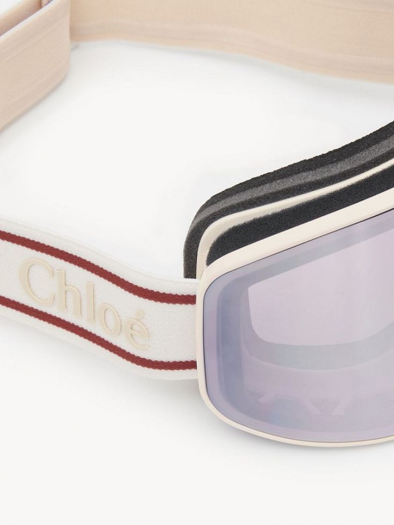 Chloe Cassidy Ski Goggle Güneş Gözlüğü Beyaz | CHE-SR14533