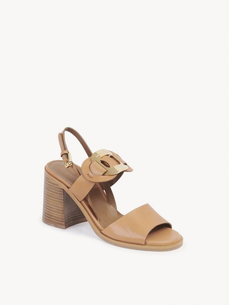 Chloe Chany High-heel Sandalet Kahverengi | CHE-SR14833