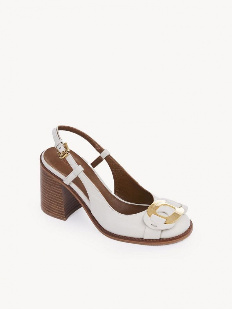 Chloe Chany Sandalet Beyaz | CHE-SR14798