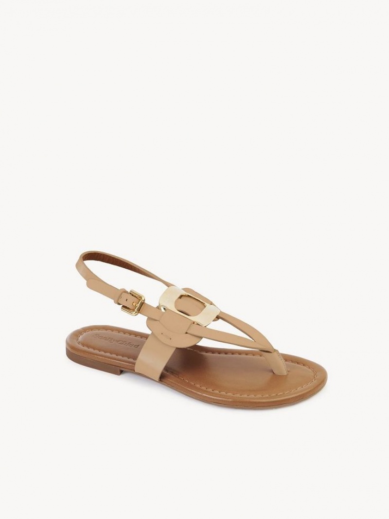 Chloe Chany Sandalet Kahverengi | CHE-SR14824