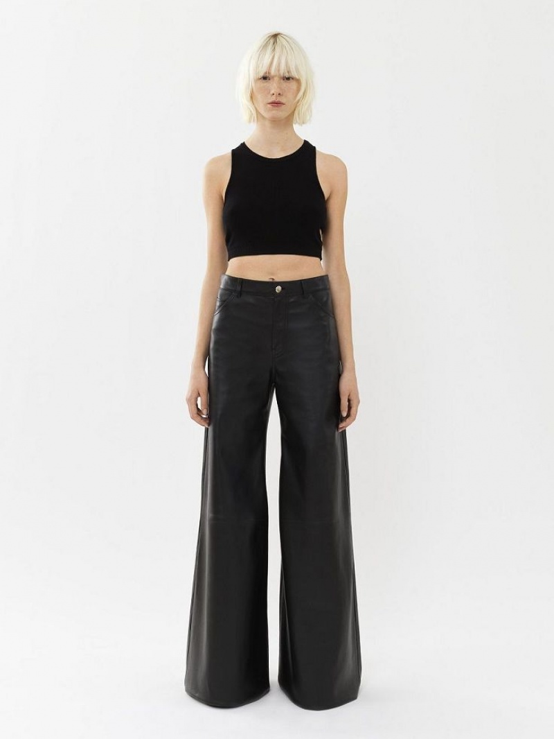 Chloe Cropped Triko Siyah | CHE-SR13939