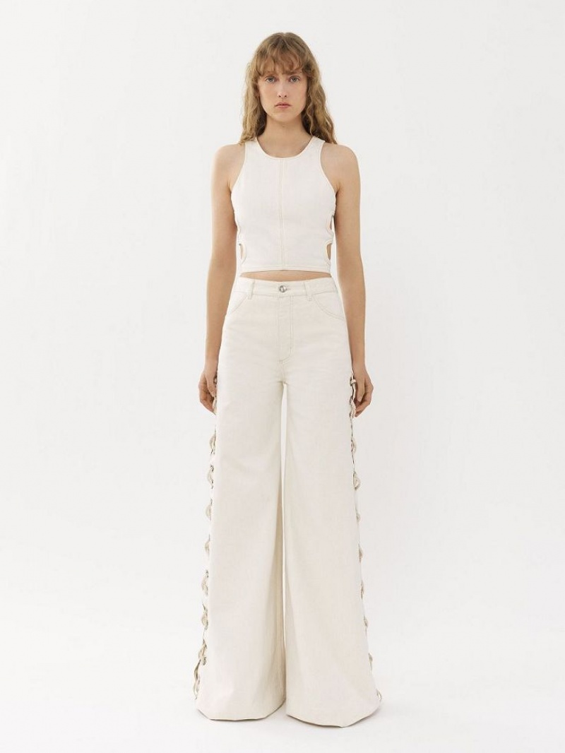 Chloe Cropped Üstler Beyaz | CHE-SR13880