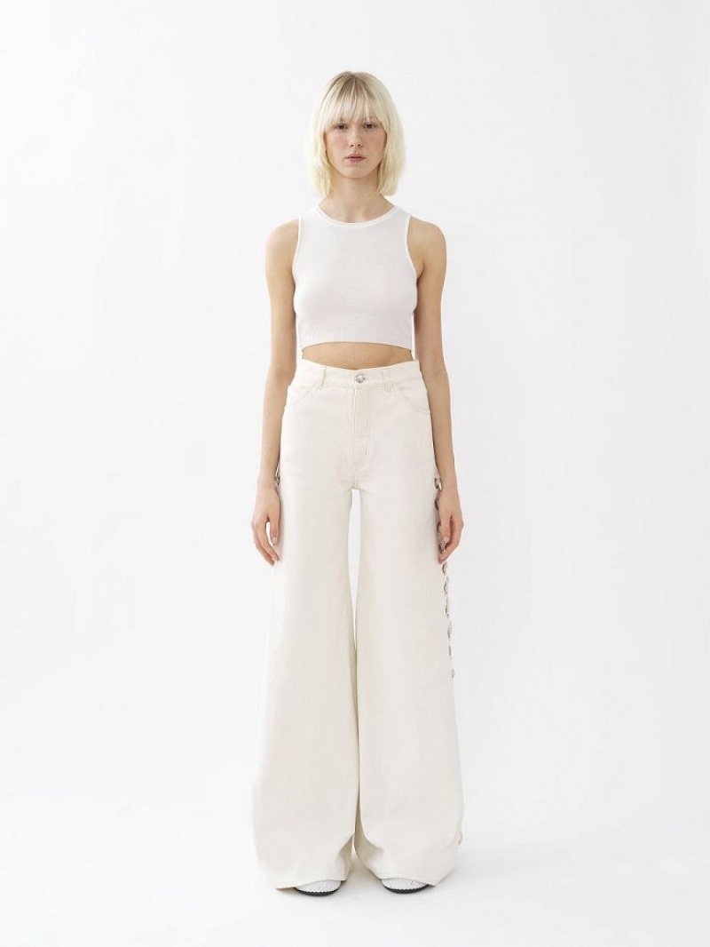 Chloe Cropped Üstler Beyaz | CHE-SR13881