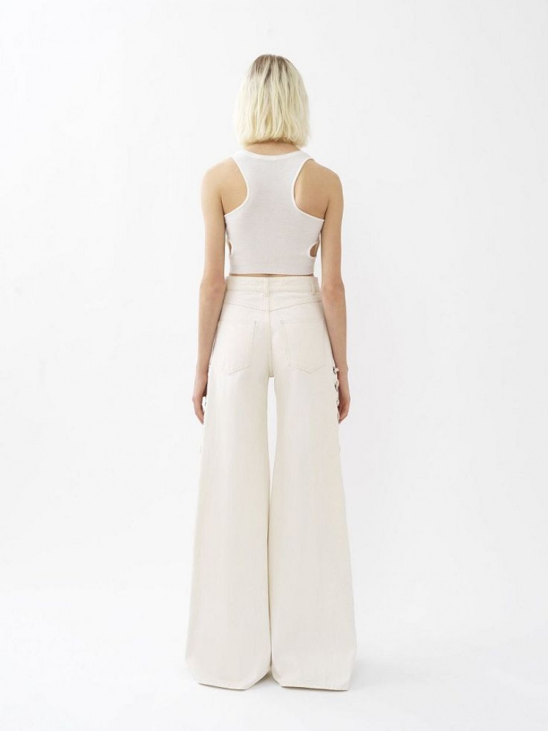 Chloe Cropped Üstler Beyaz | CHE-SR13881