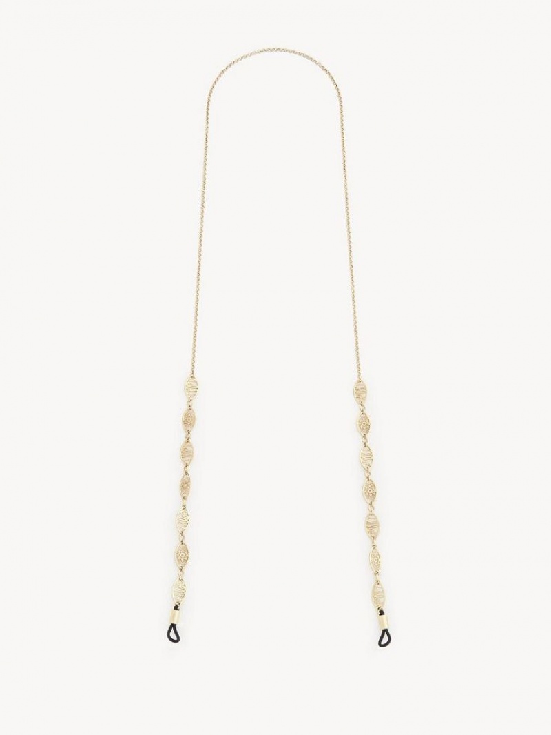 Chloe Darcey Dantel Eyew Chain Küpe Altın | CHE-SR14433