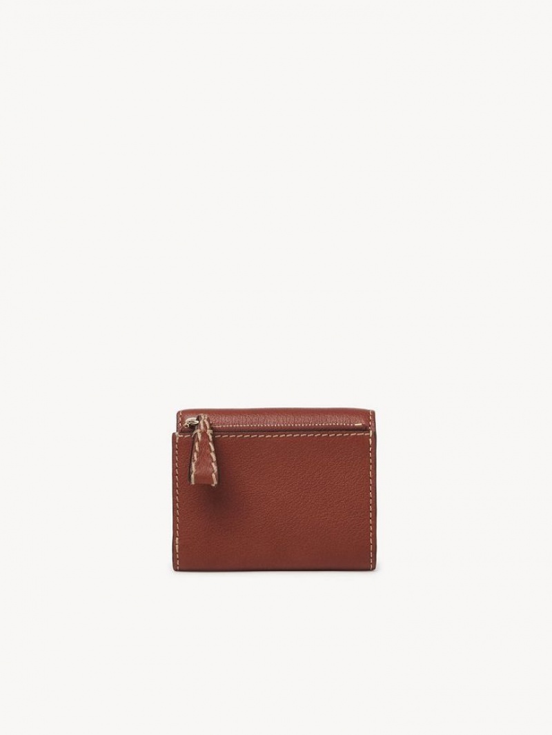 Chloe Edith Small Tri-fold Küçük Cüzdan Kahverengi | CHE-SR14278