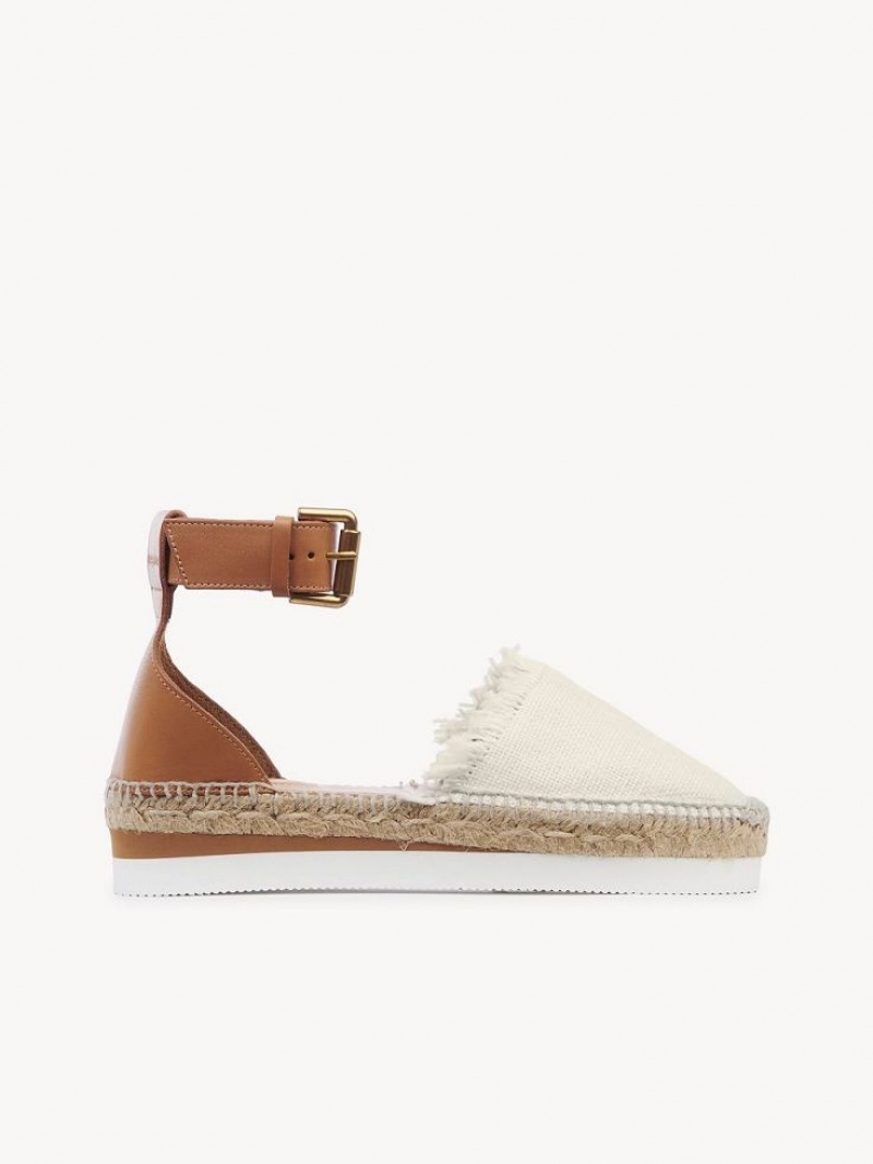 Chloe Glyn Espadril Sandalet Beyaz | CHE-SR14820