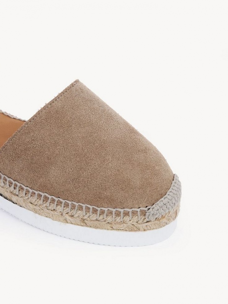 Chloe Glyn Espadril Sandalet Haki | CHE-SR14803