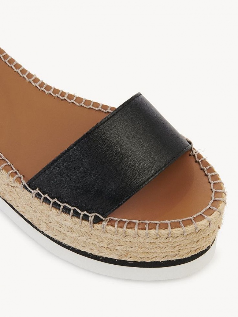 Chloe Glyn Espadril Sandalet Siyah | CHE-SR14836